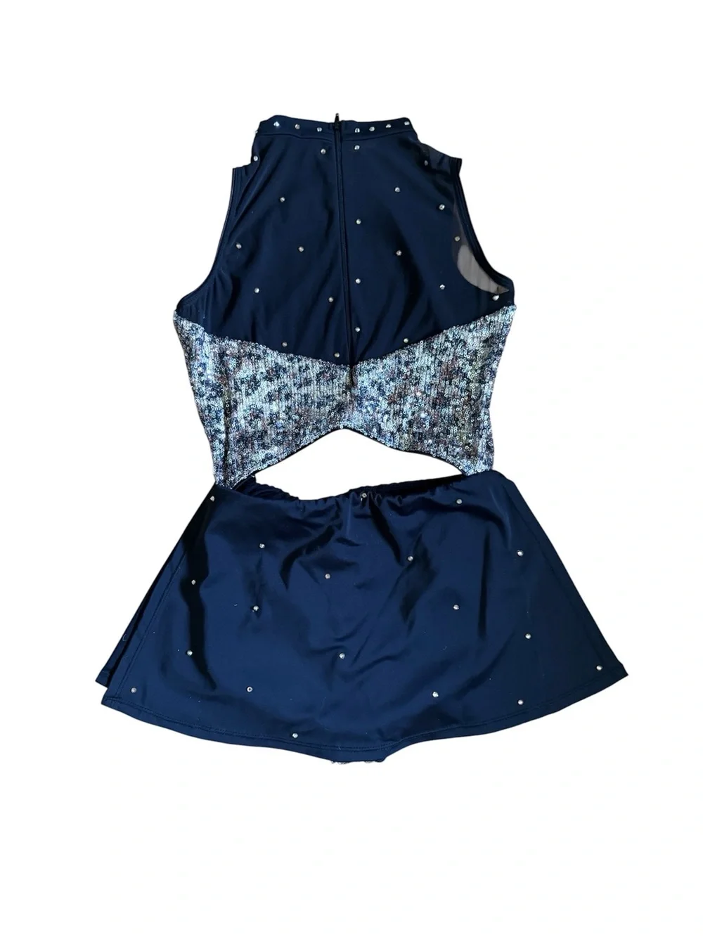 Tenth House | Thrive Gold Sequin and Black Dance Skirt Top Set, LC